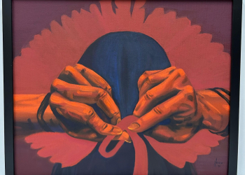 Obra Gesto de Reconhecer, da artista Juliana Lama