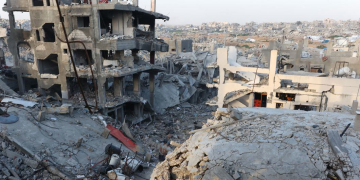 Estudo elaborado em coordenação com o Banco Mundial destaca que grande parte de Gaza foi reduzida a escombros. Foto: ONU News