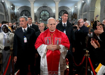 Viagem Apostólica do Papa Leão XIV à Argélia. Foto do encontro com a Comunidade Argelina (@Vatican Media)