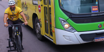 Educação e empatia marcam ação da Prefeitura de Manaus para a segurança viária de ciclistas