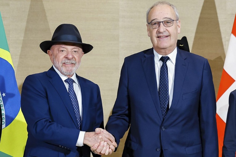 Lula tem reunião bilateral com o presidente da Suíça, Guy Parmelin