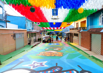 Rua Professora Isaura Barroncas, antiga rua 3, no bairro Alvorada 1, contemplada no edital “Ruas da Copa”