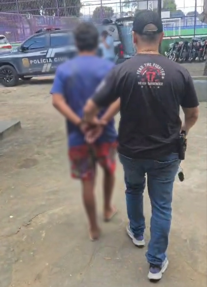 Homem é preso por roubo majorado de motocicleta em Manaus