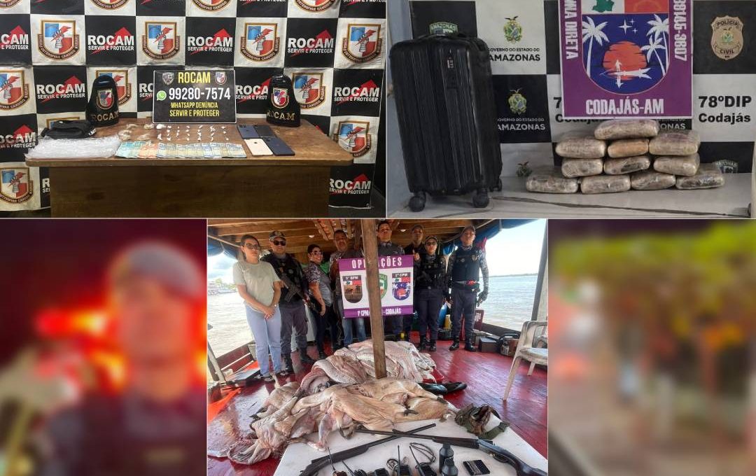 Fotos: Divulgação/SSP-AM