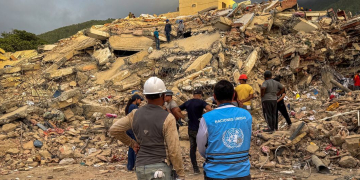 As Nações Unidas estão apoiando os esforços de ajuda humanitária após o terremoto na Venezuela. Foto: Ocha/Veronique Durroux