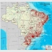 As áreas com mais pontos vermelhos no mapa indicam as superfícies mais urbanizadas do país - Mapa IBGE