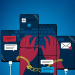 Ilustração representando mãos algemadas em smartphones, simbolizando a criminalidade forçada e os golpes online como forma de tráfico humano. Foto: Unodc